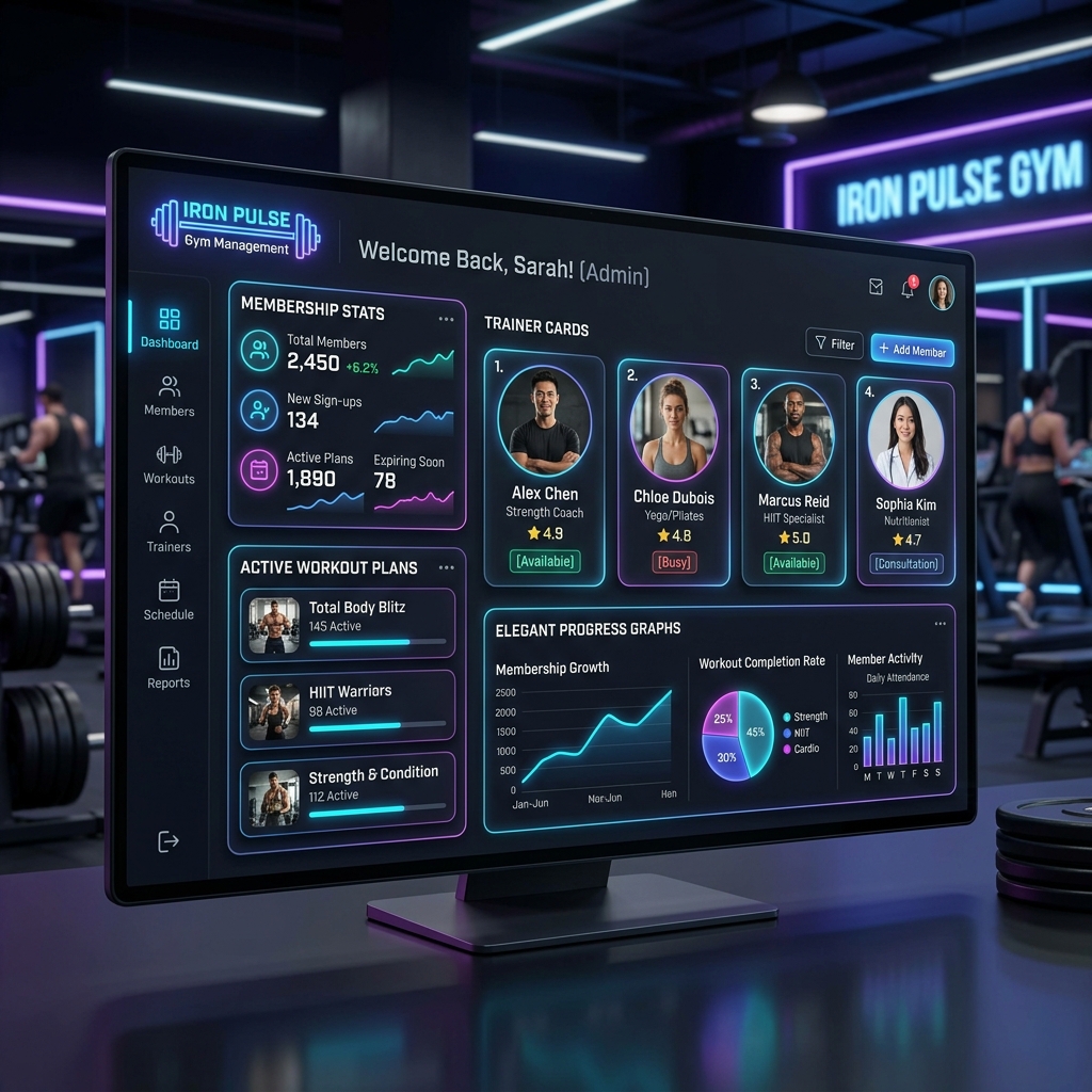 Gym Management Software Background